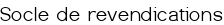 Socle de revendications
